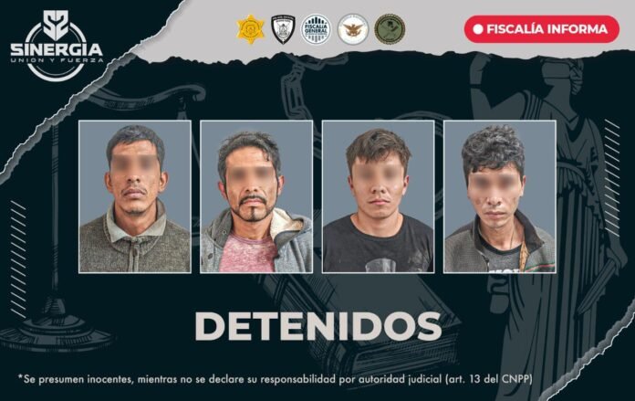 Cuatro detenidos en operativo Sinergia en Lomas de Casa Blanca